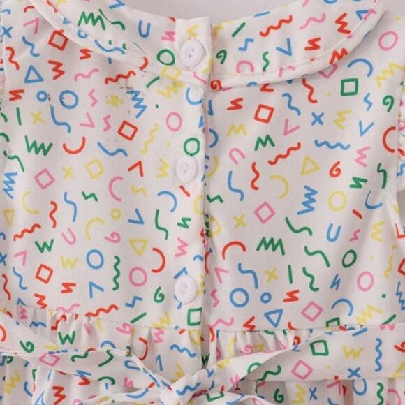 Boutique Back to School ABC Alphabet Embroidered Smocked Dress - Picture 6 of 7